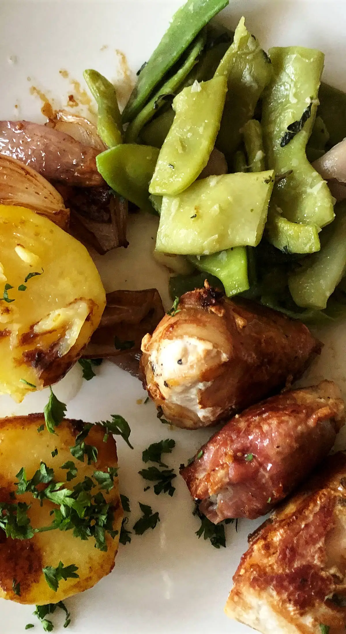 Saltimbocca mit Gemüse